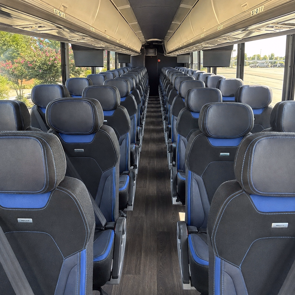 san ramon charter bus rental interior
