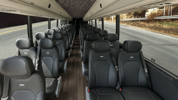 Interior of Charter Bus Company Walnut Creek's 20 Passenger Mini bus in Walnut Creek