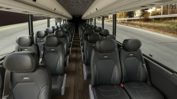 Interior of Charter Bus Company Dublin's 25 Passenger Mini bus in Dublin