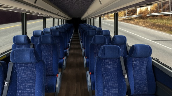 Interior of Charter Bus Company Walnut Creek's 30 Passenger Minibus in Walnut Creek