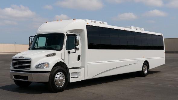Exterior of Charter Bus Company Pleasanton's 30 Passenger Minibus in Pleasanton