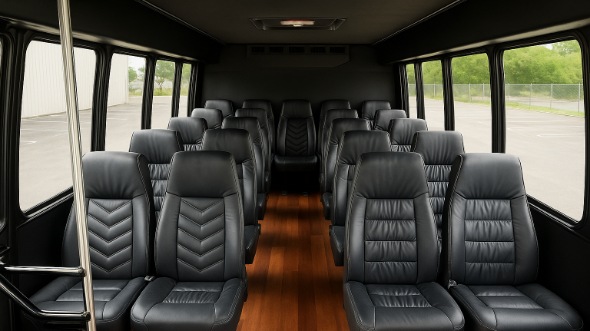 danville 18 passenger minibus inside