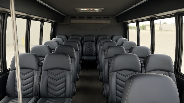 danville 25 passenger minibus inside