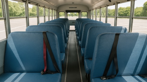 Interior of Charter Bus Company Dublin's School Bus in Dublin