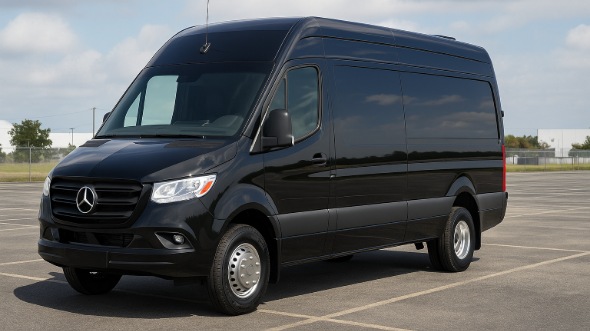 Exterior of Charter Bus Company Dublin's Sprinter Van Rental With Driver in Dublin